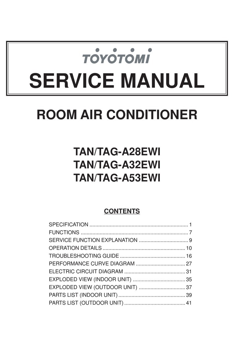 Toyotomi TAN-A28EWI User manual