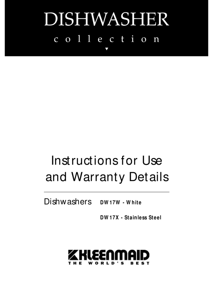 Kleenmaid DW17W Installation guide