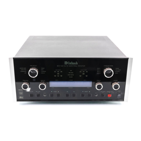 McIntosh MX132 User manual