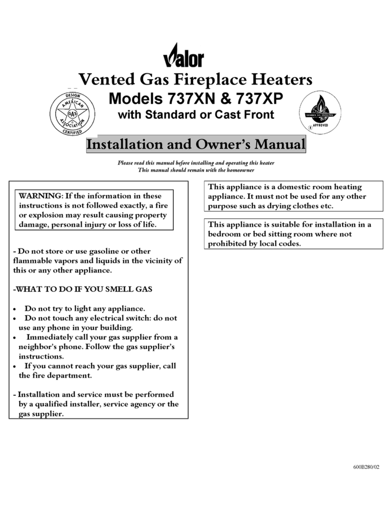 Valor 737XN Installation and owner's manual