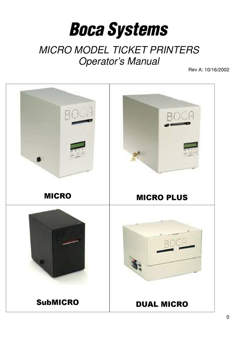 Boca Systems Micro User manual