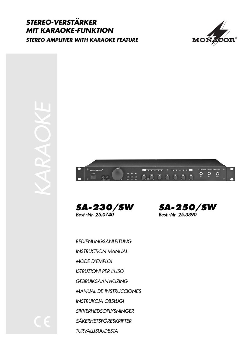 Monacor SA-230 instruction manual