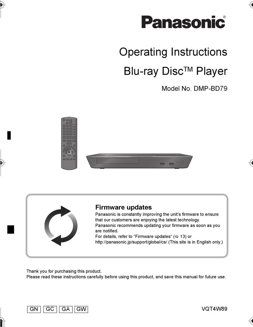 Panasonic DMPBD79 operating instructions