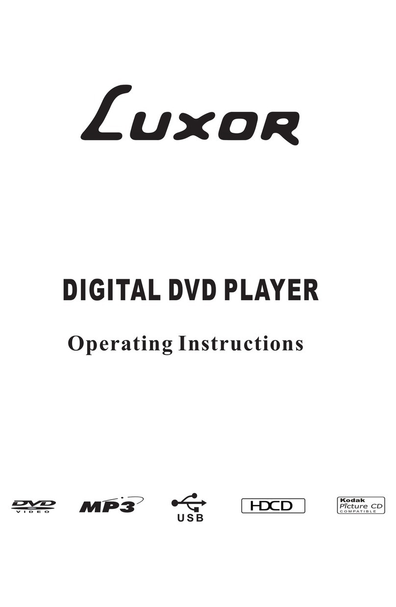 Luxor DIGITAL DVD PLAYER operating instructions