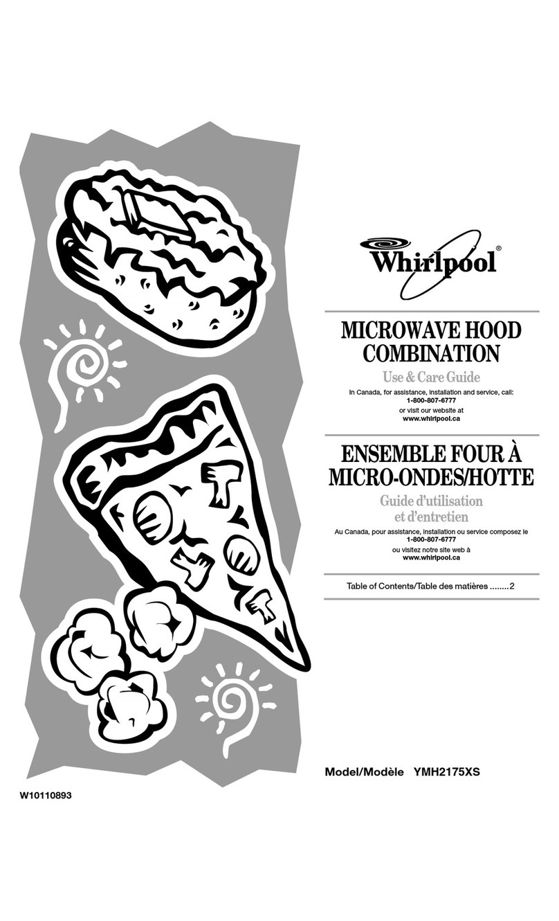 Whirlpool YMH2175XS Use & care guide