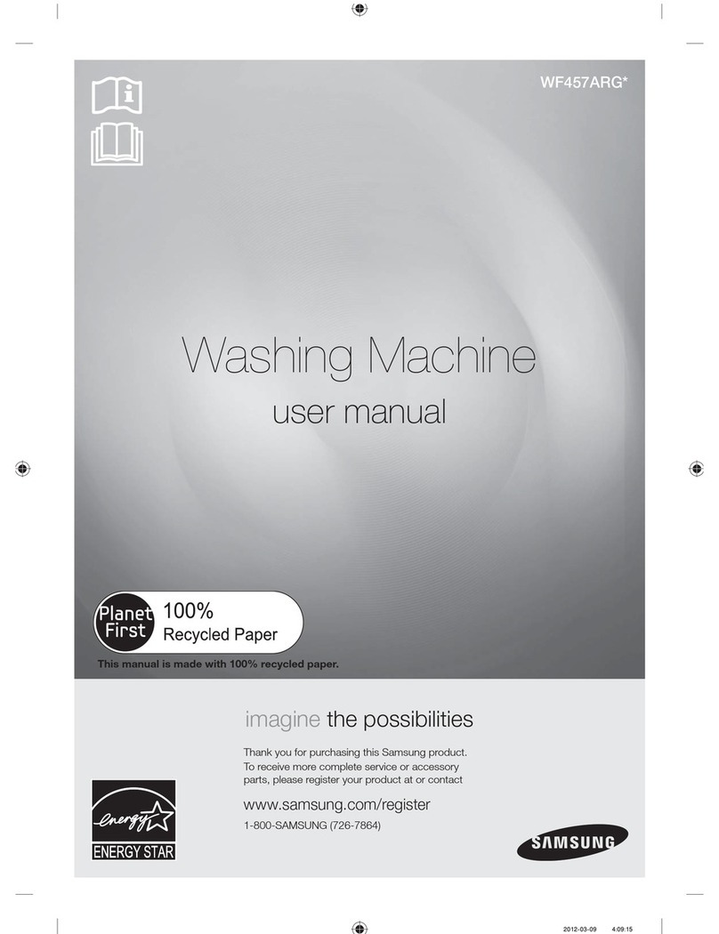 Samsung WF457ARG SERIES User manual