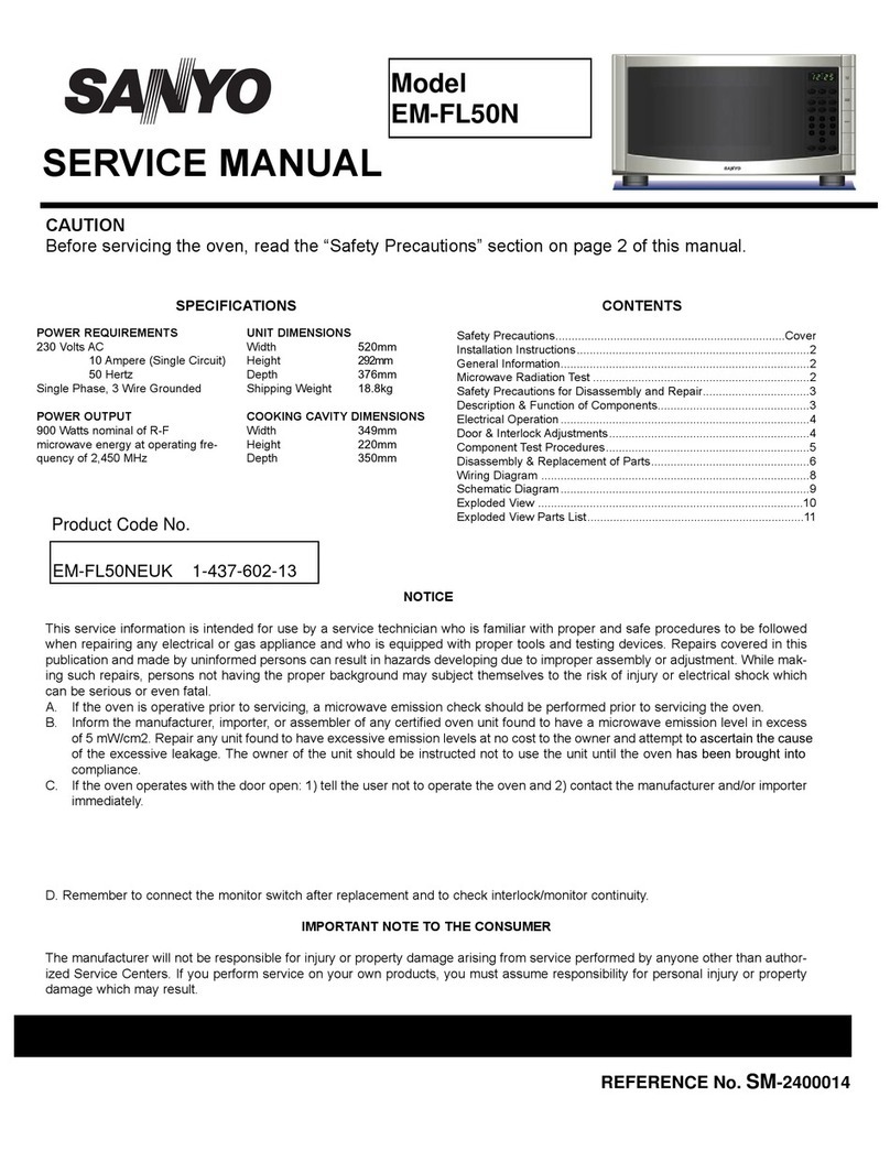 Sanyo EM-FL50N Service manual