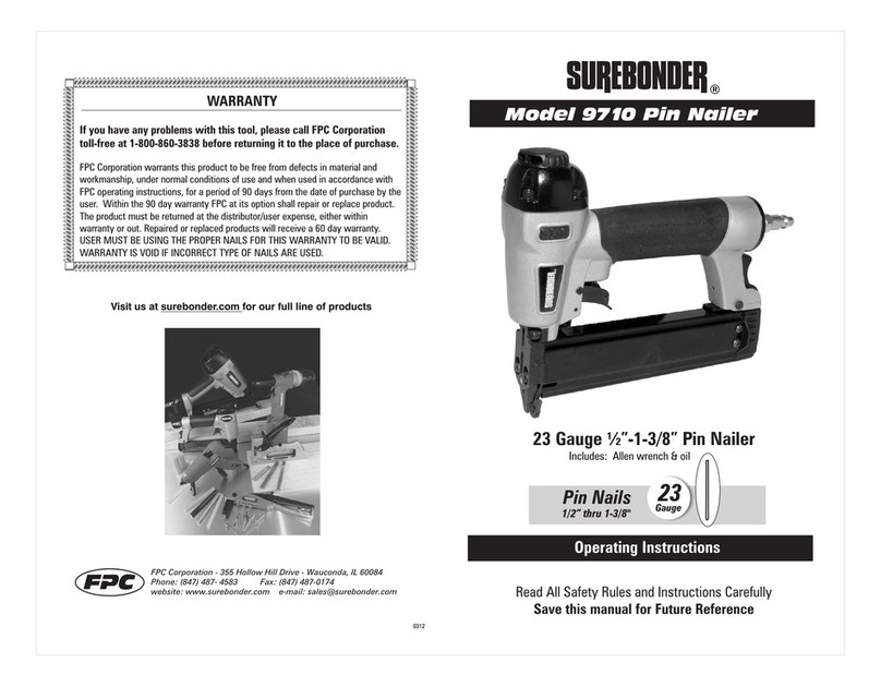 Surebonder 9710 operating instructions