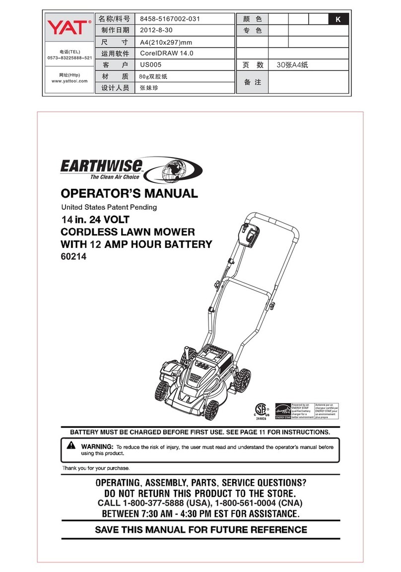 EarthWise 60214 Operator's manual