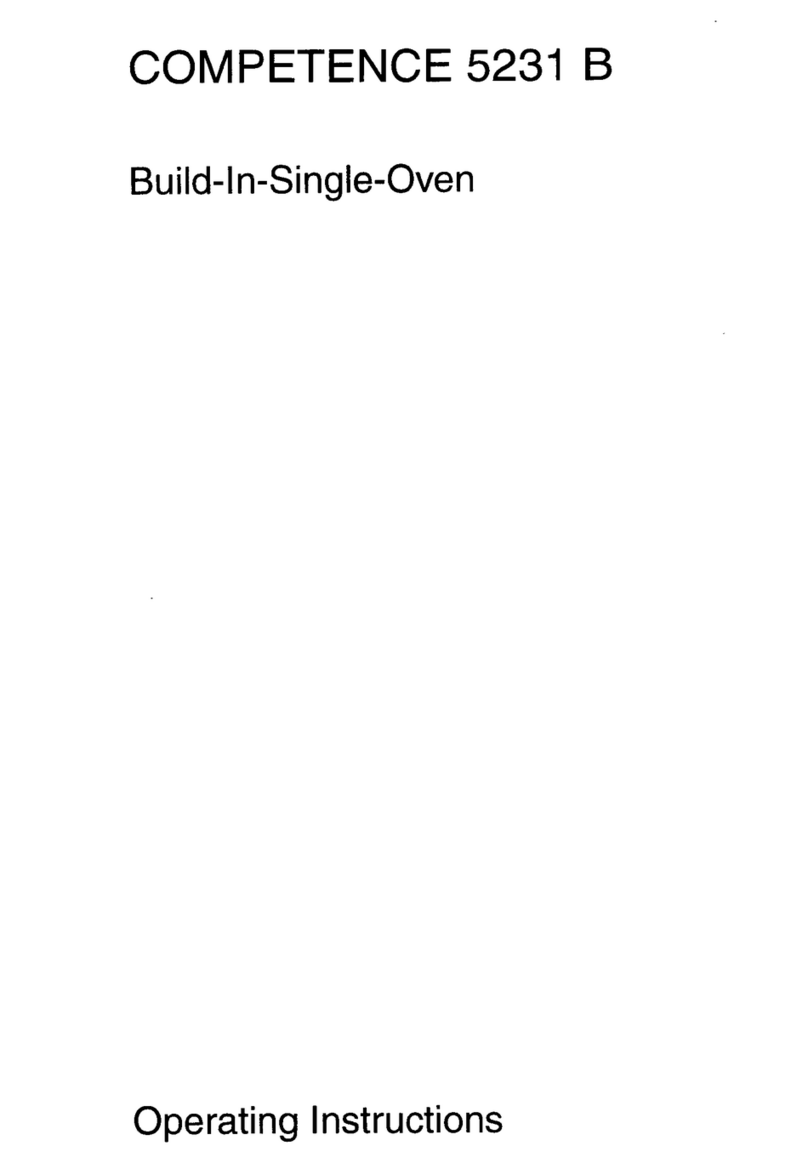 AEG COMPETENCE 5231 B operating instructions