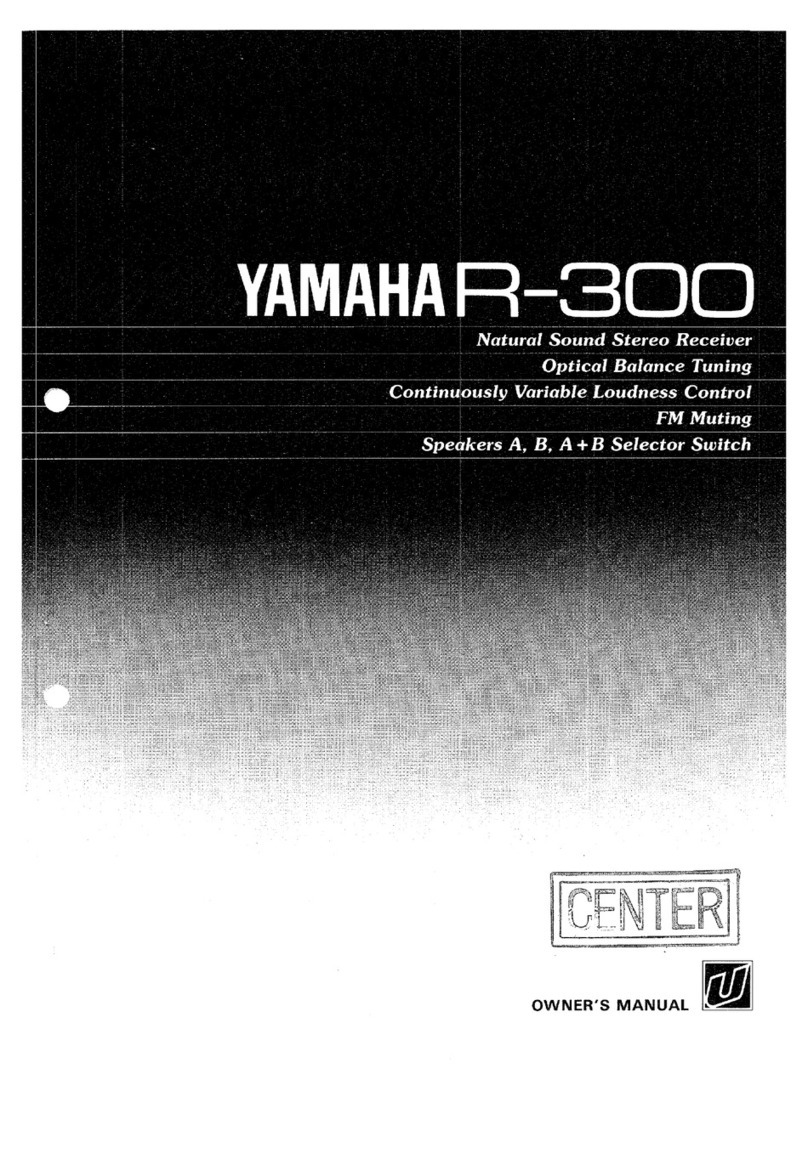 Yamaha R-300 User manual