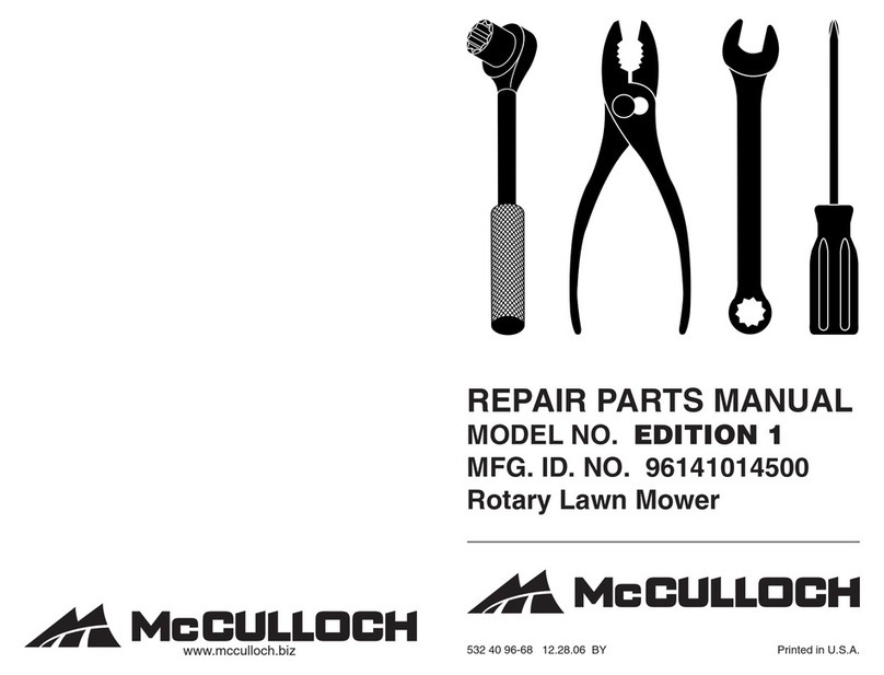 McCulloch Edition 1 Owner's manual