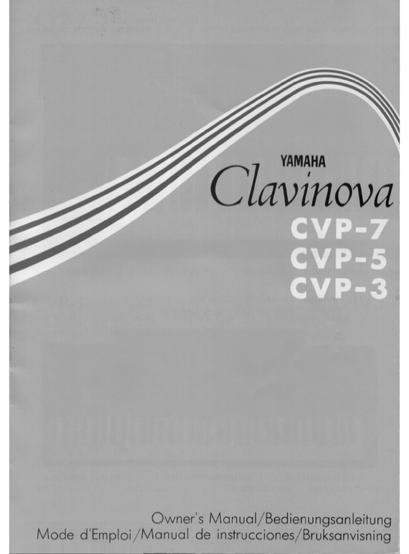 Yamaha Clavinova CVP-7 owner's manual