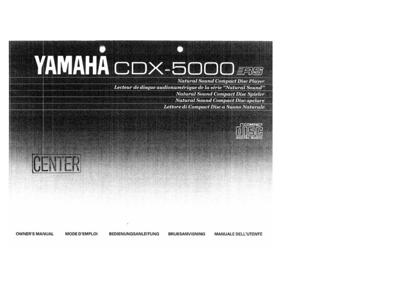 Yamaha CDX-5000 User manual Yamaha CDX-5000 User manual