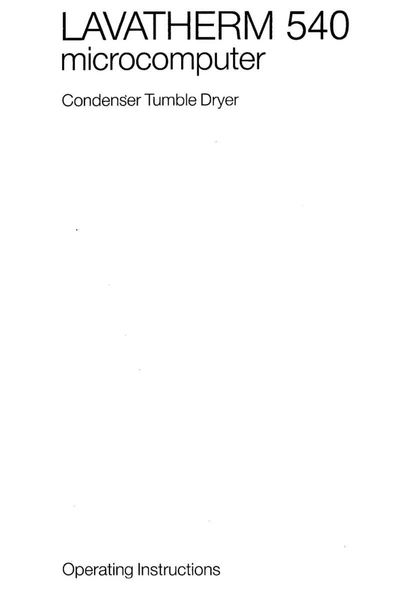 AEG lavatherm 540 microcomputer User manual