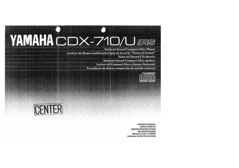 Yamaha CDX-710 User manual