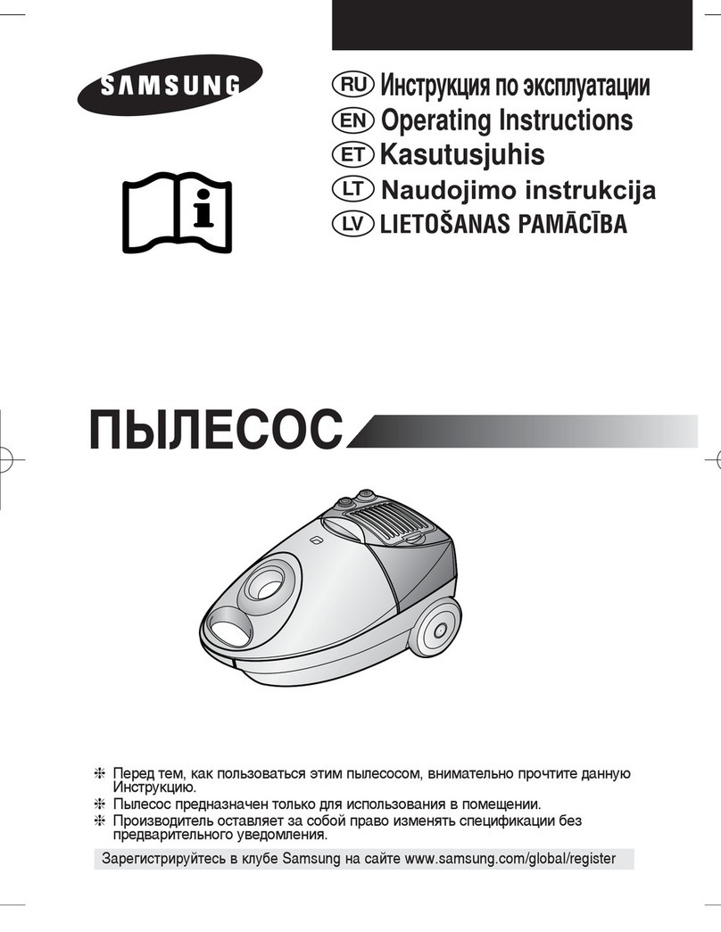Samsung Vacuum cleaner User manual