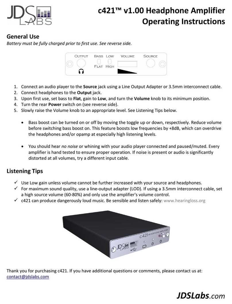JDS Labs c421 v1.00 User manual
