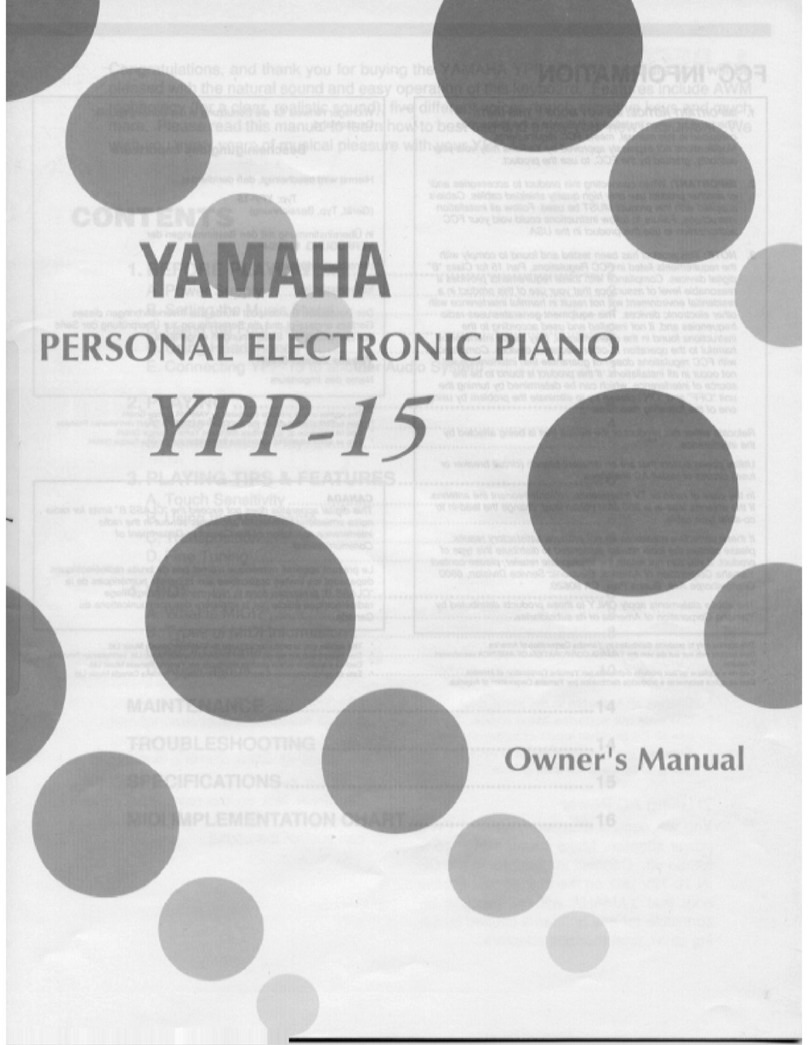 Yamaha YPP-15 User manual