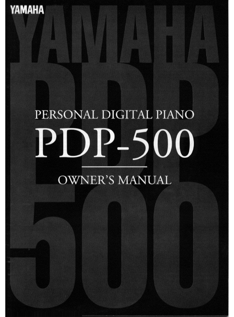 Yamaha PDP-500 owner's manual