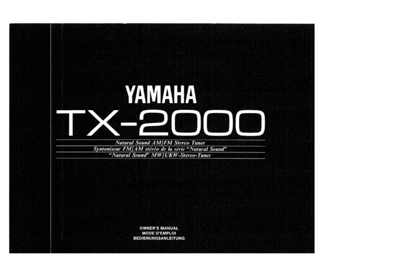 Yamaha TX-2000 User manual