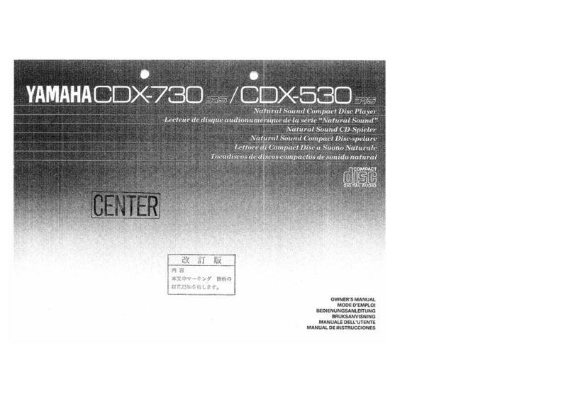 Yamaha CDX-730 User manual