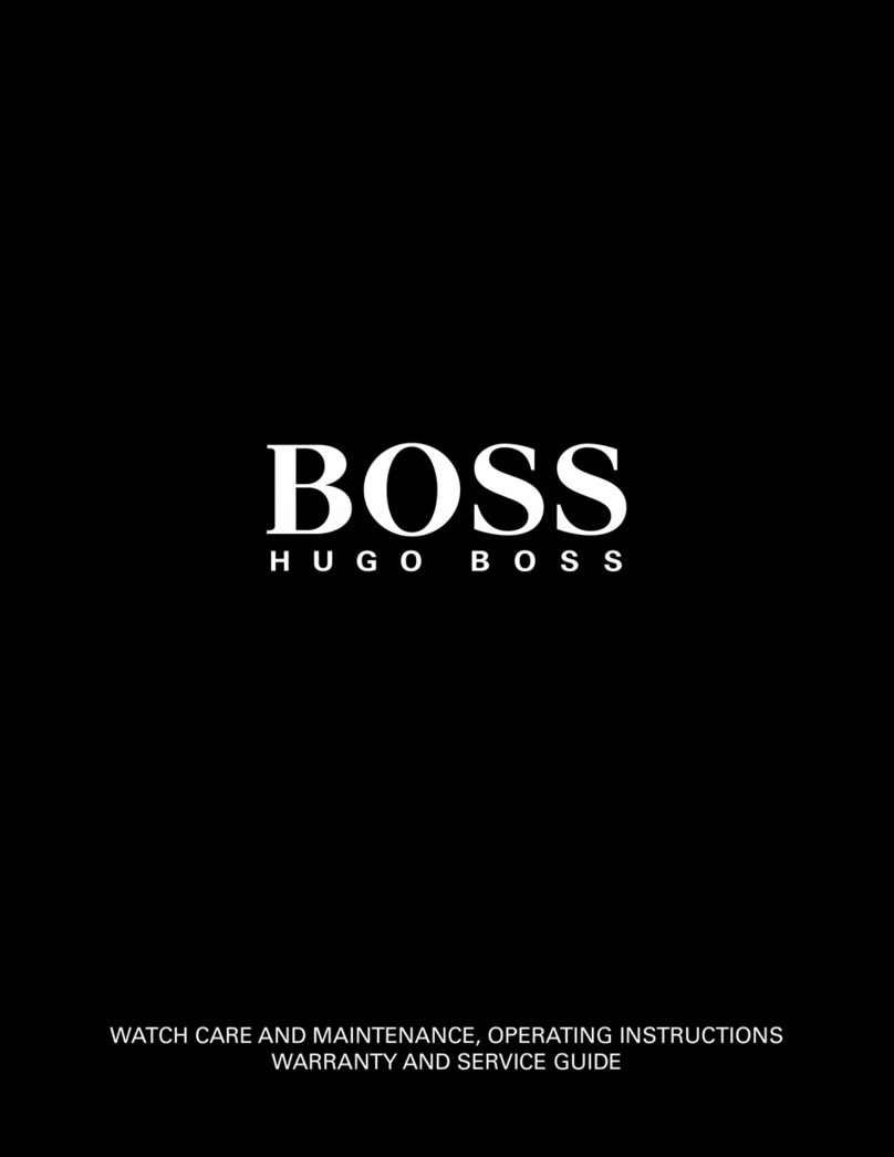 BOSSCO Watch Care and maintenance, operating instructions