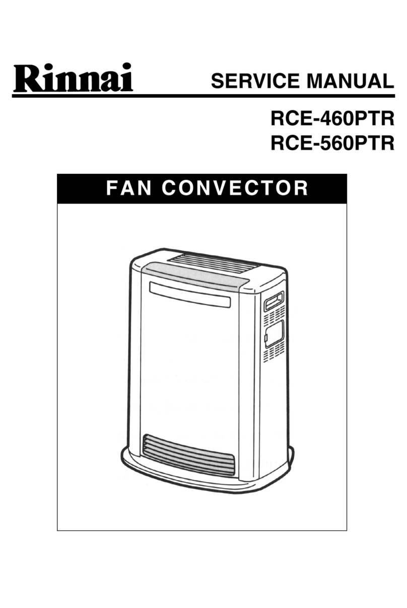 Rinnai RCE-460PTR User manual
