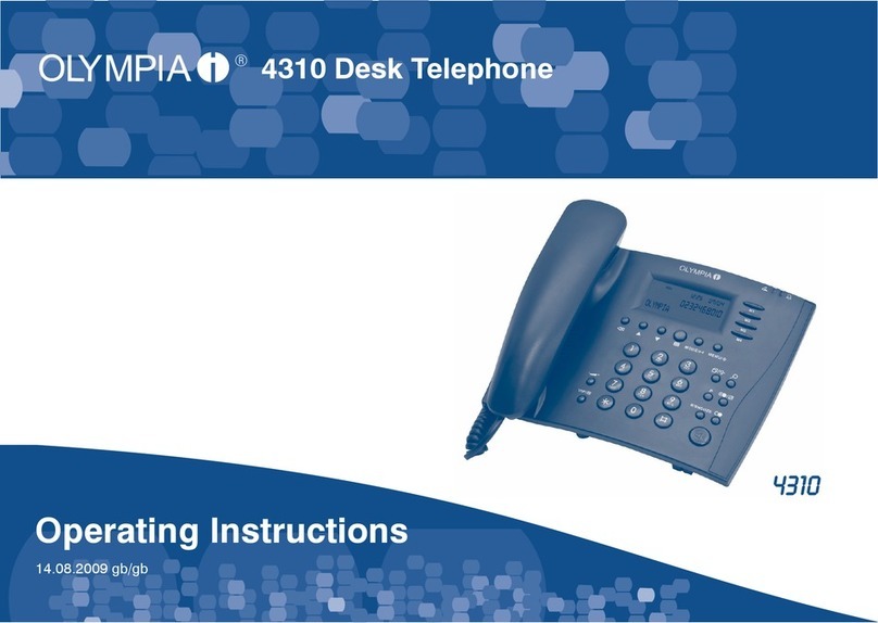 Olympia 4310 operating instructions