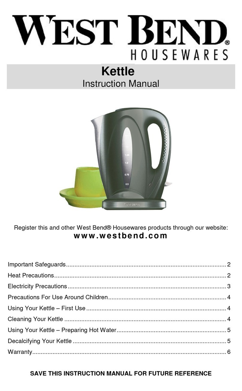 West Bend Housewares User manual