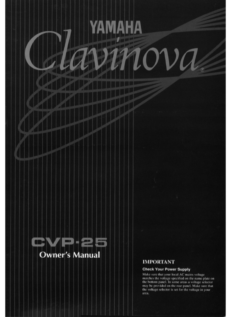 Yamaha Clavinova CVP-25 User manual Yamaha Clavinova CVP-25 User manual