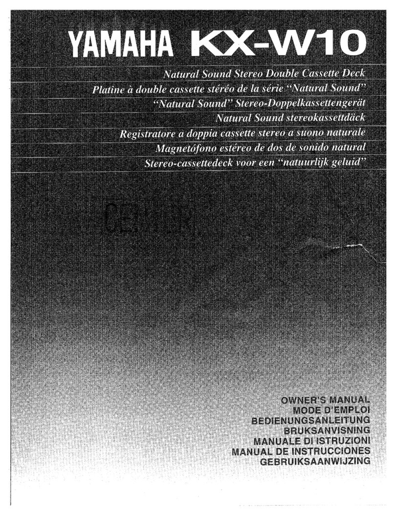 Yamaha KX-W10 User manual