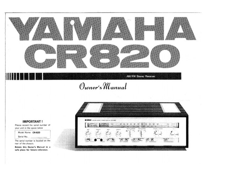 Yamaha CR-820 owner's manual