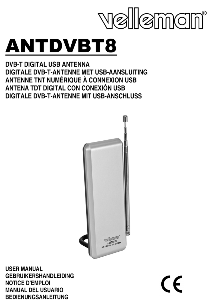 Velleman ANTDVBT8 user manual