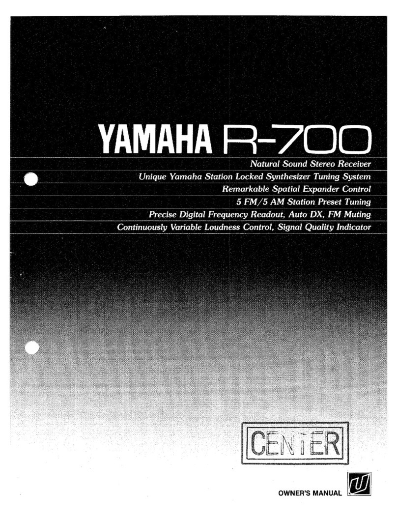 Yamaha R-700 owner's manual