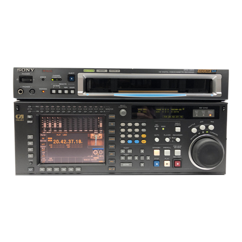 Sony HDCAM-SR SRW5800 User manual