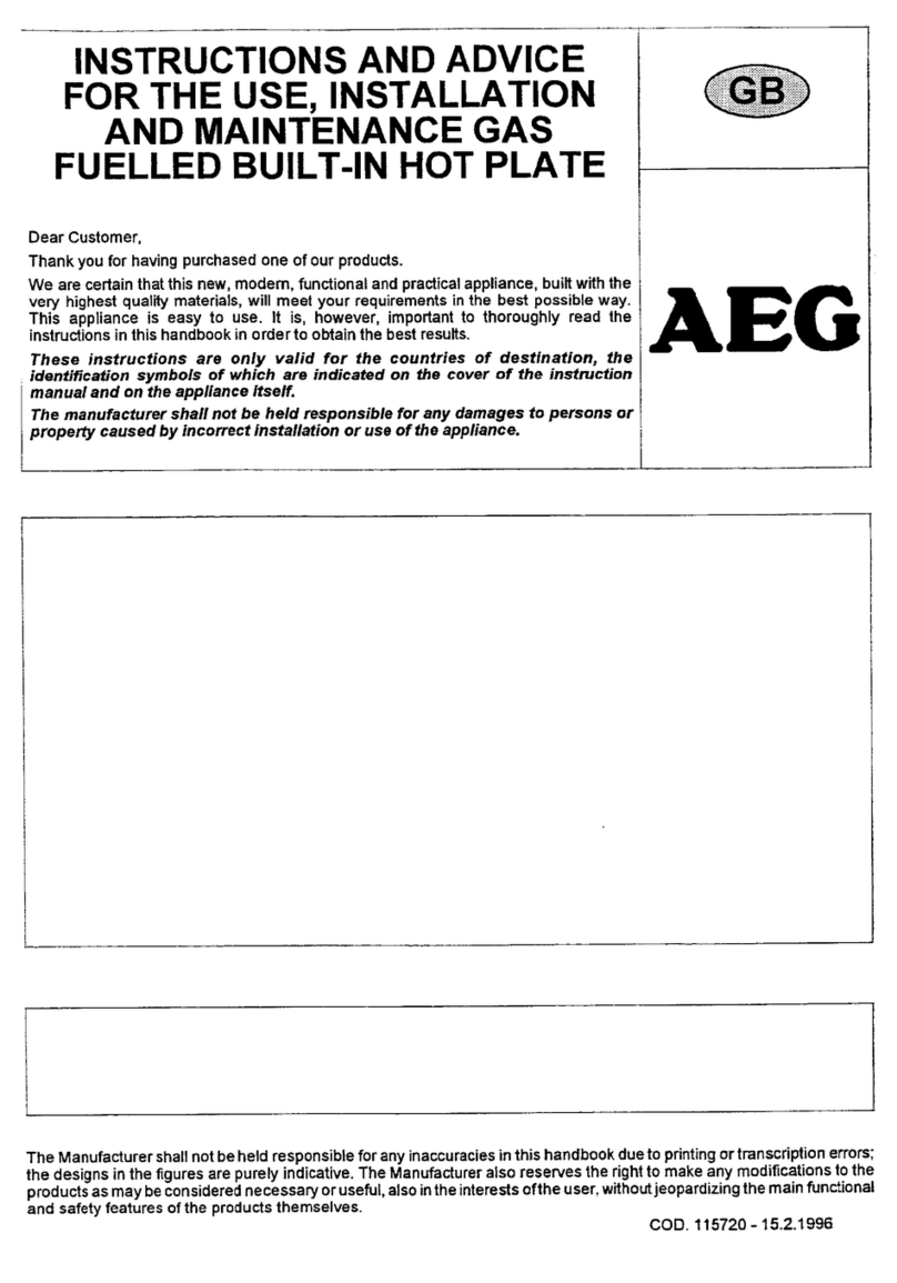 AEG 31213 G D User manual AEG 31213 G D User manual