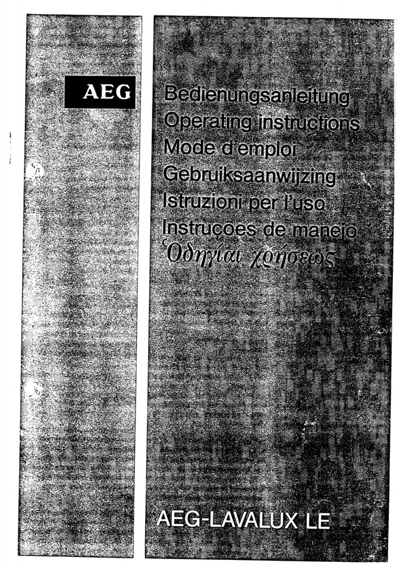 AEG lavalux le operating instructions