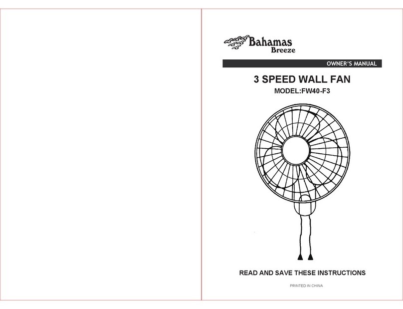 Bahamas Breeze FW40-F3 owner's manual
