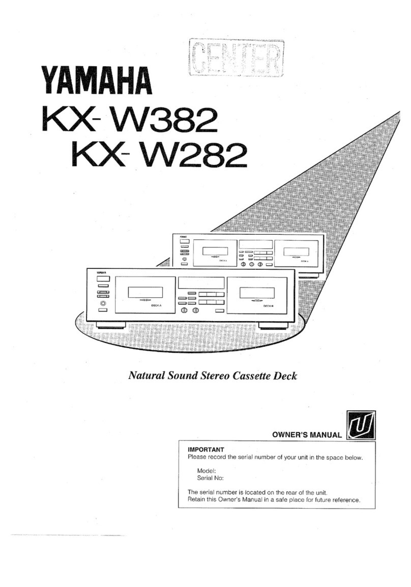 Yamaha KX-W382 User manual