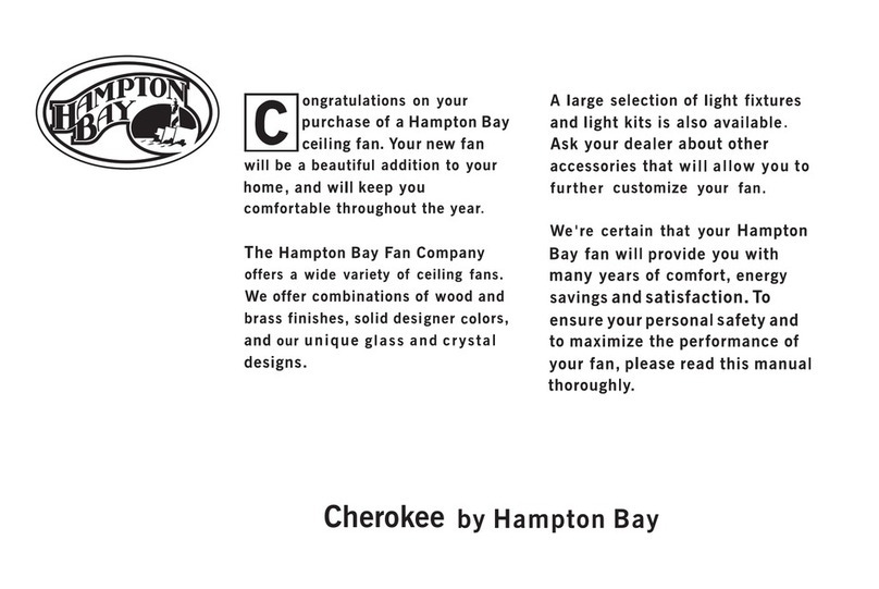 HAMPTON BAY Cherokee 565 332 owner's manual