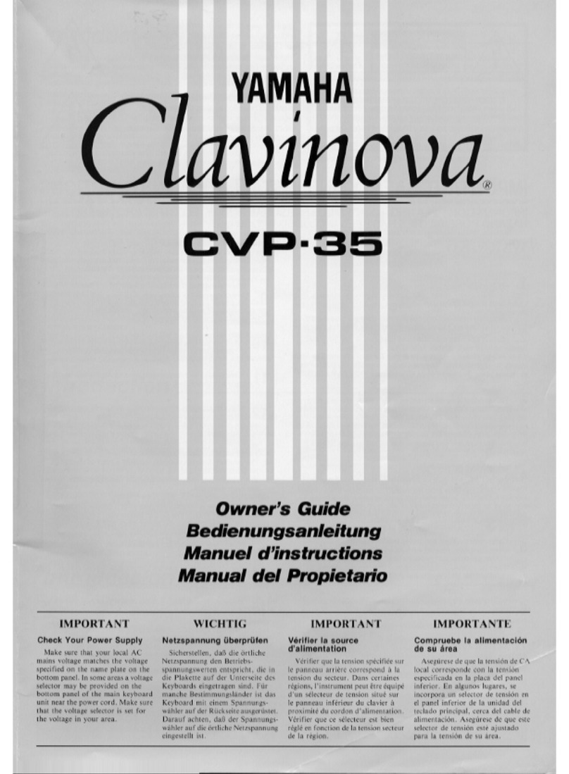 Yamaha Clavinova CVP-35 User manual