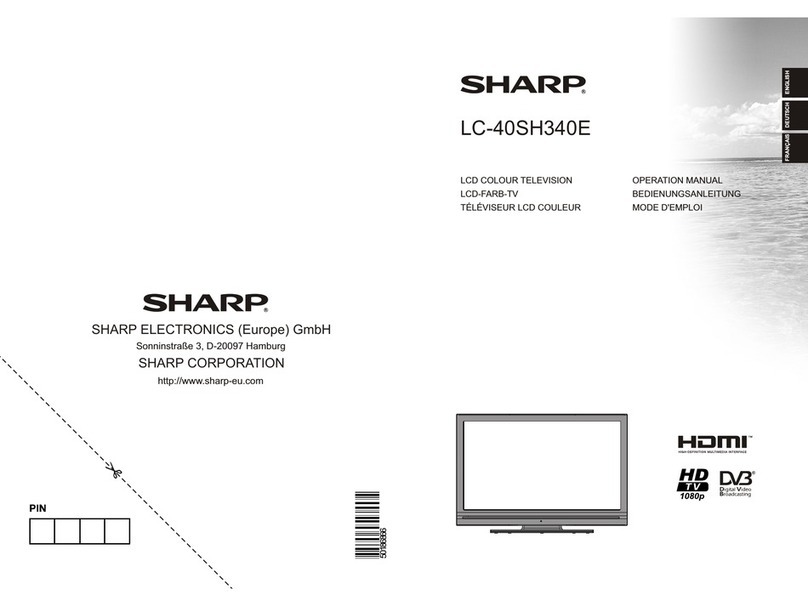 Sharp LC-40SH340E User manual