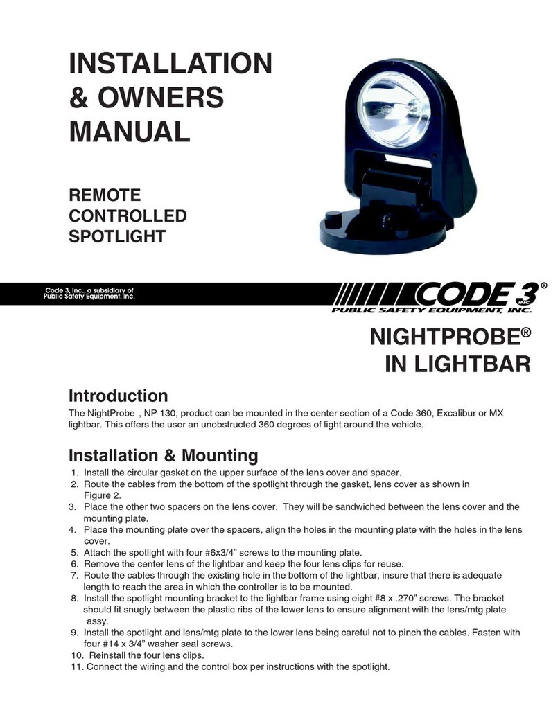Code 3 NightProbe Operating instructions