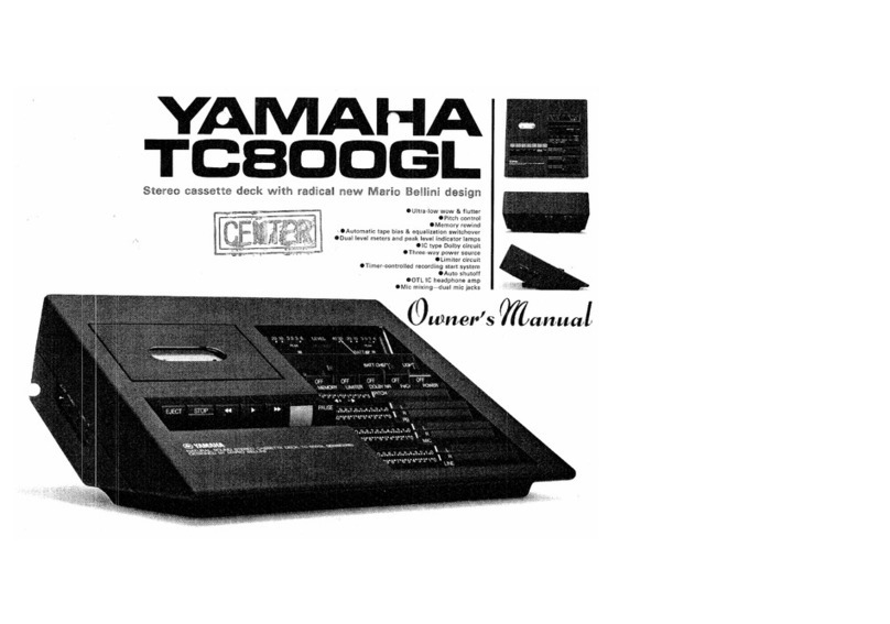 Yamaha TC800GL User manual