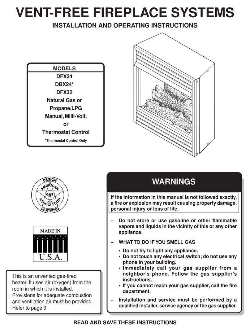 Monessen Hearth DFX24 User manual