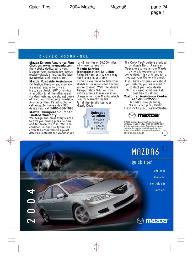 Mazda 2004 6 Quick tips