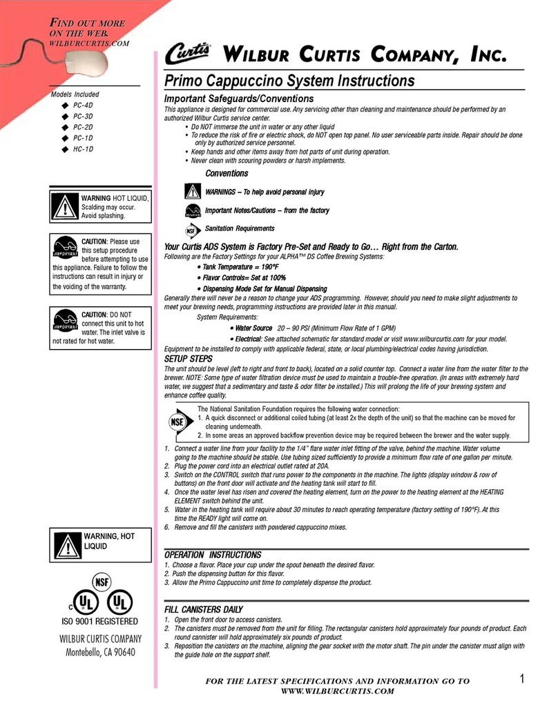 Curtis PC-4D User guide