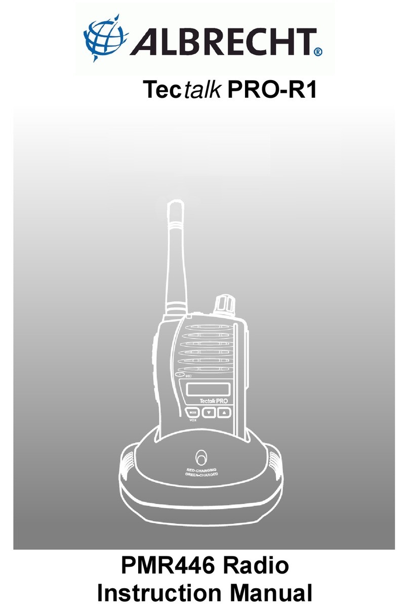 Albrecht Tectalk PRO-R1 PMR446 User manual