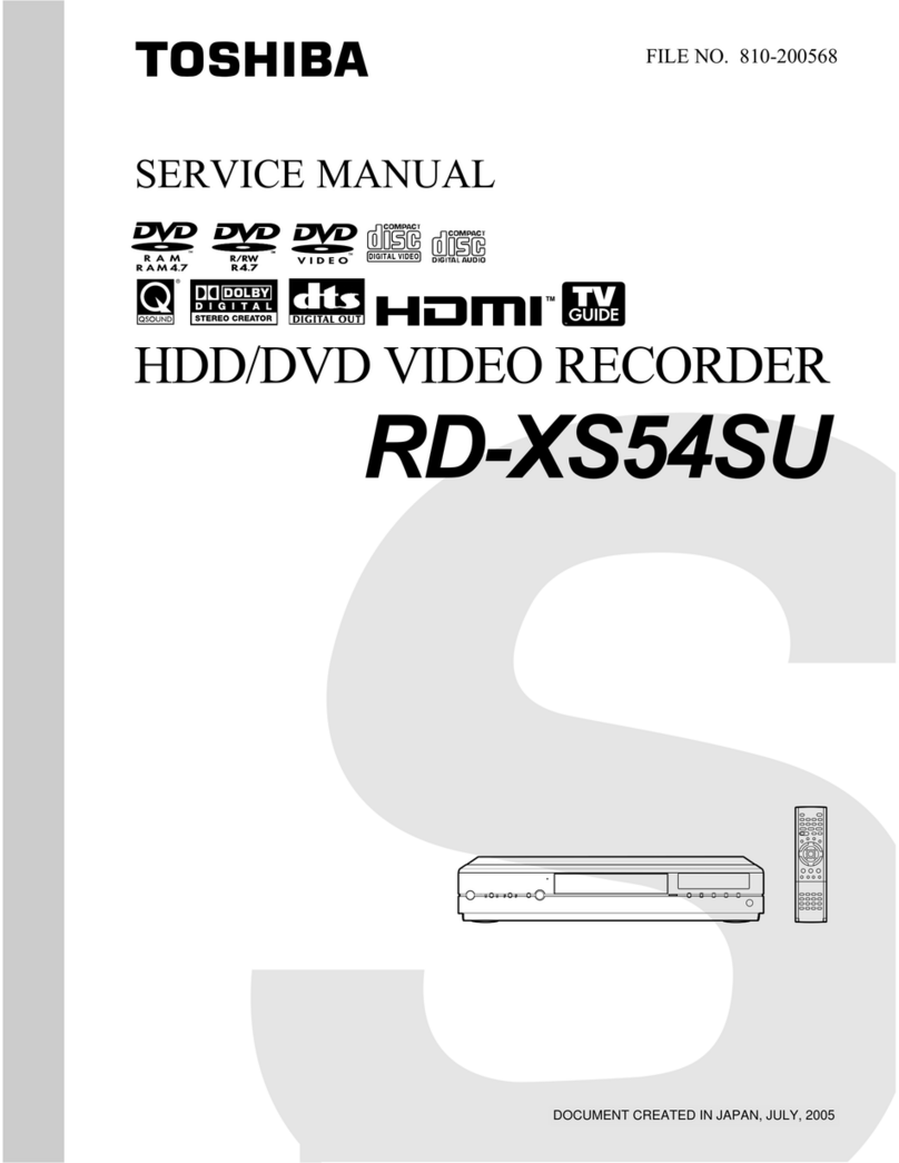 Toshiba RD-XS54SU User manual